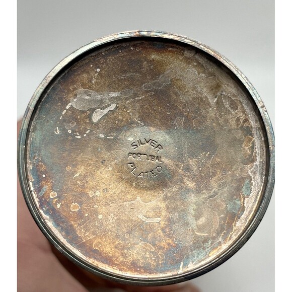 New Cheers 11 Oz Silver Plated Stemmed Goblets In Box Made in Portugal Lot of 2 - Picture 10 of 10